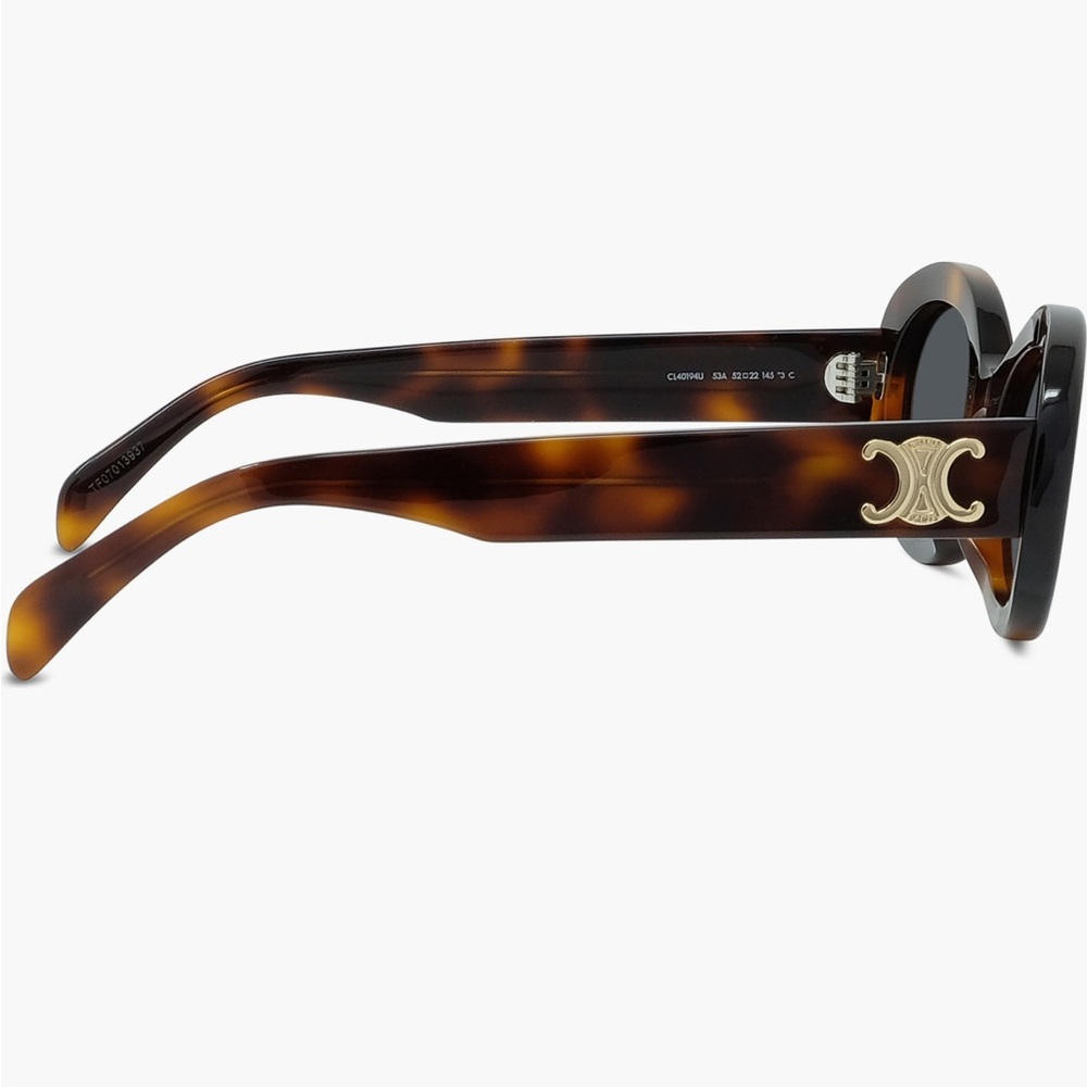 Celine Brown Oval Sunglasses - Picture 2 of 6